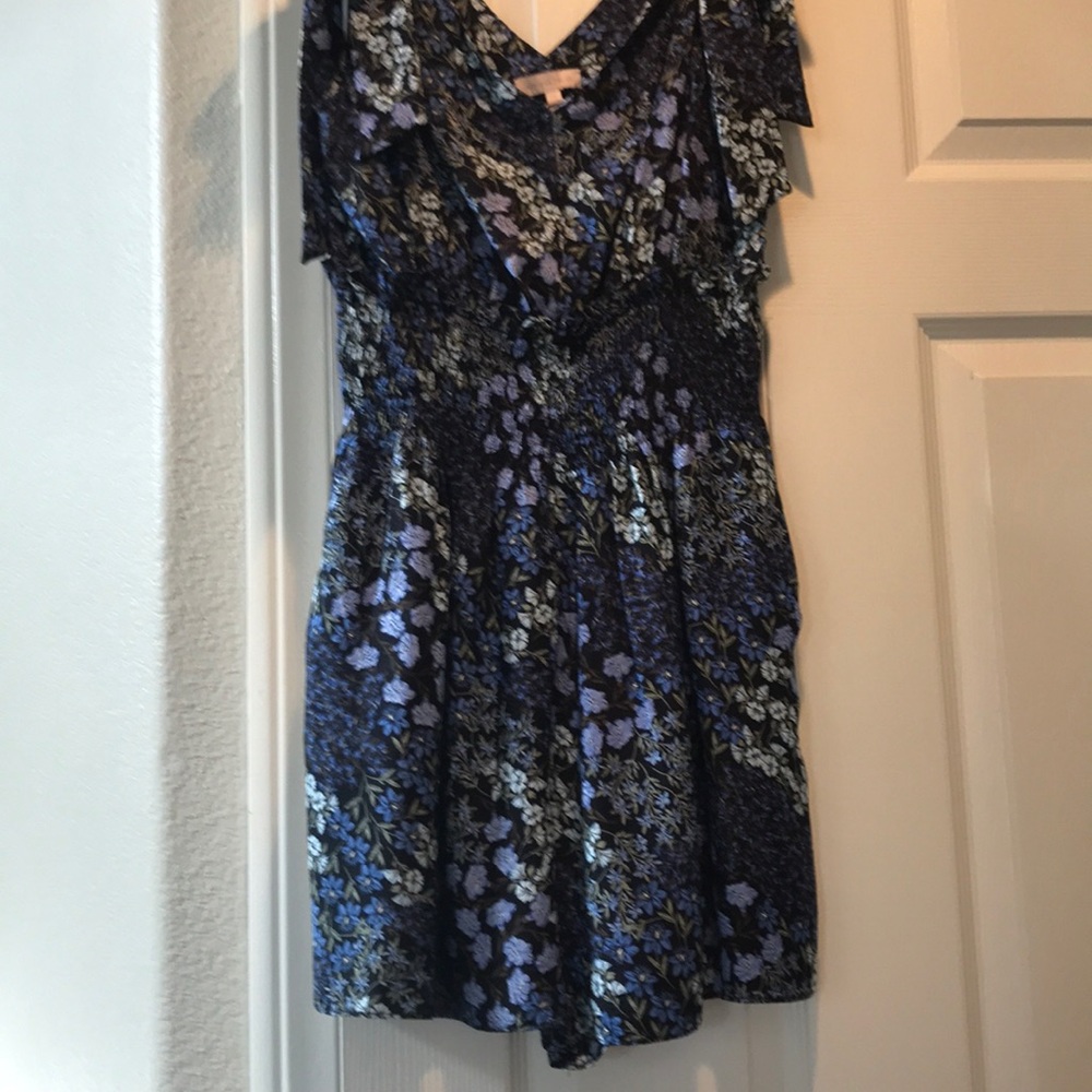 Rebecca Taylor Ava Floral Smock Waist silk romper